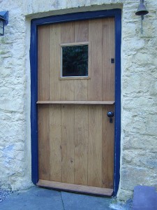 Double glazed oak front door   